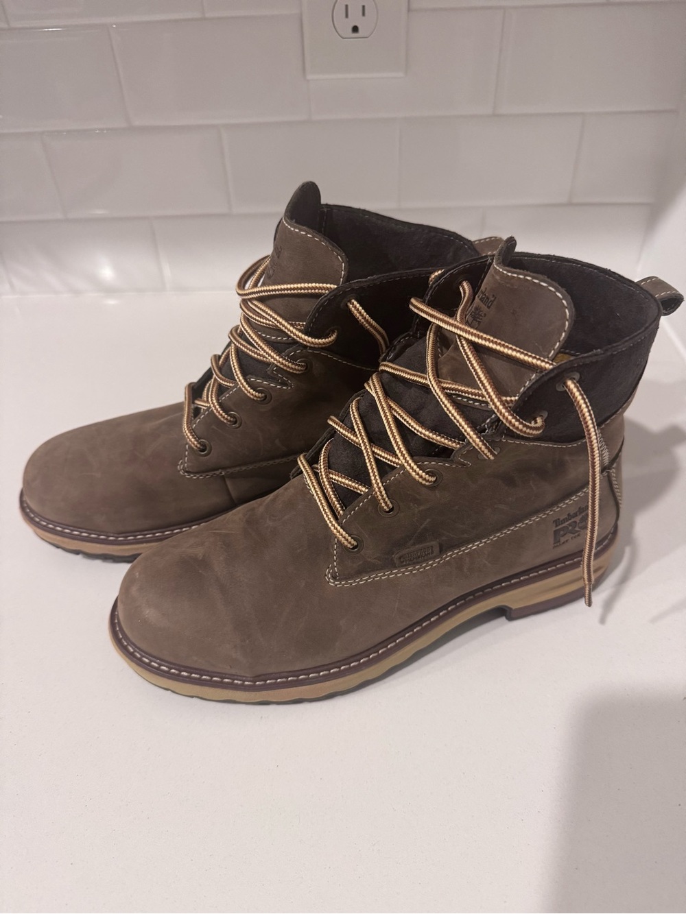 Timberland PRO Waterproof Alloy Toe Work Boots, Women’s Size 8